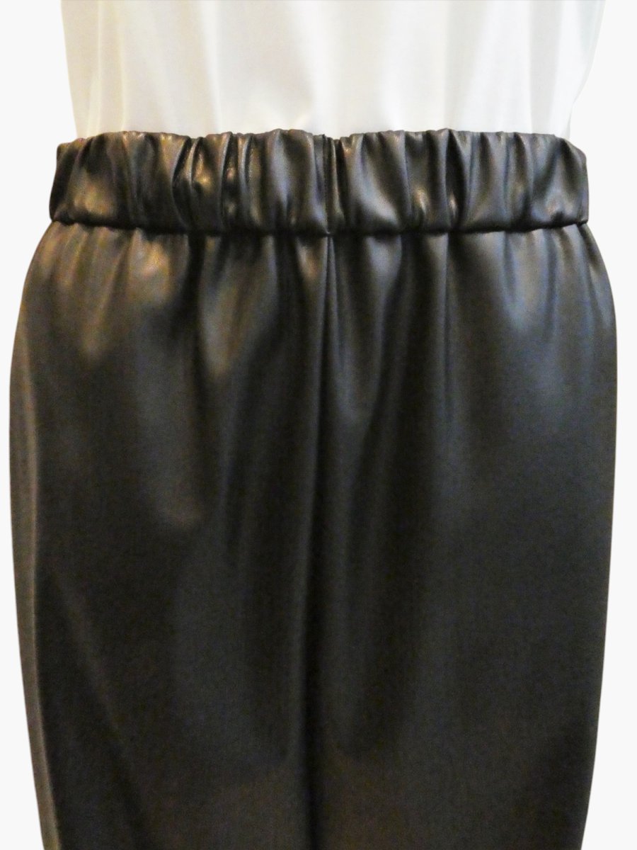 画像4: フェイクレザー　ワイドパンツ  (4)