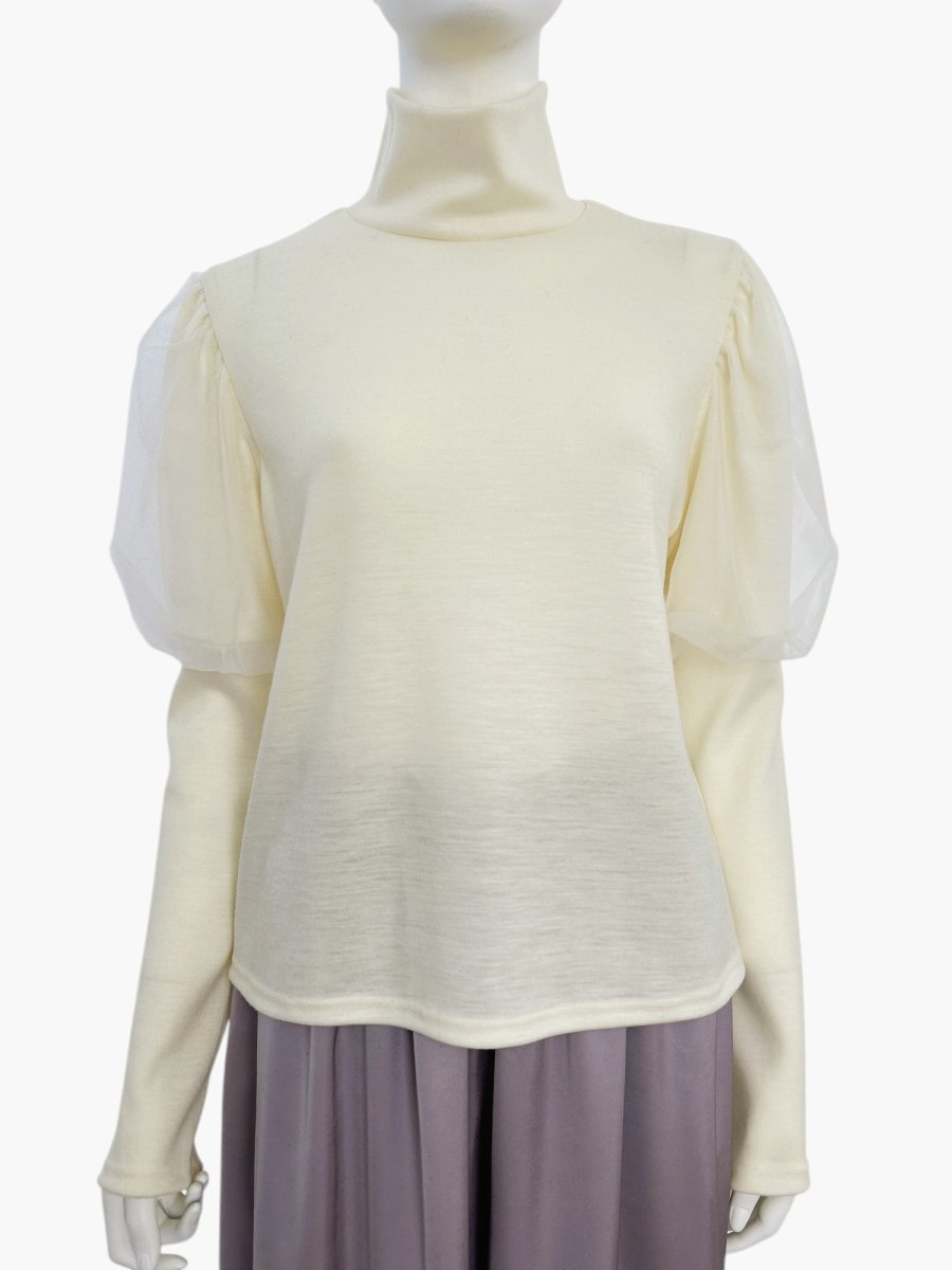 画像1: クイーンウールスムース　パフスリーブ  (1)