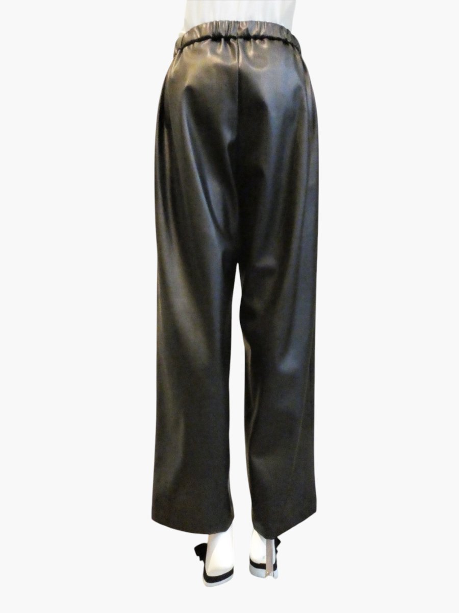 画像3: フェイクレザー　ワイドパンツ  (3)