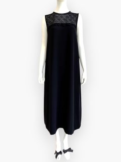 4298シズカコムロ　素敵なギヤザーワンピース　BLACK ワンピース - 4298 SHIZUKA KOMURO