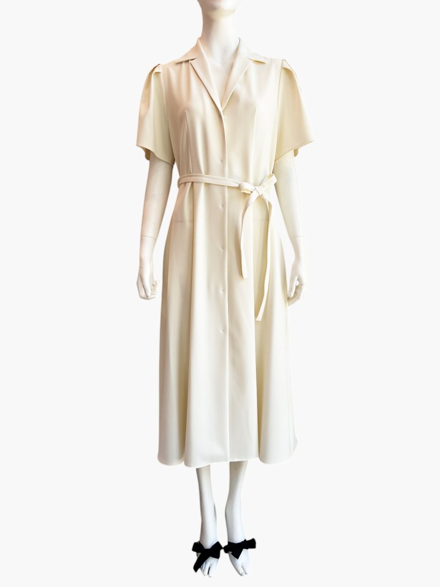 画像3: ＊タックスリーブ襟付きワンピース  (3)