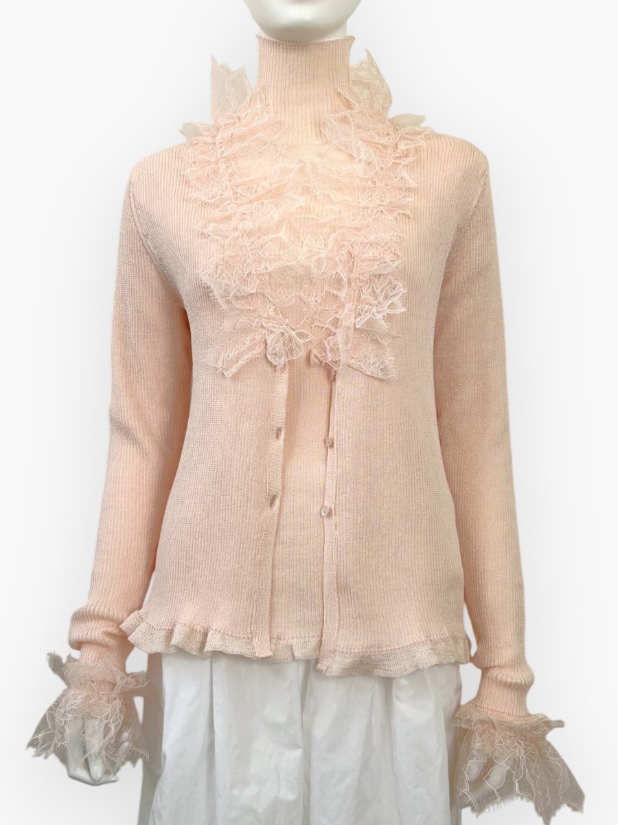 画像7: ベールリブニット スタンドネック  (7)