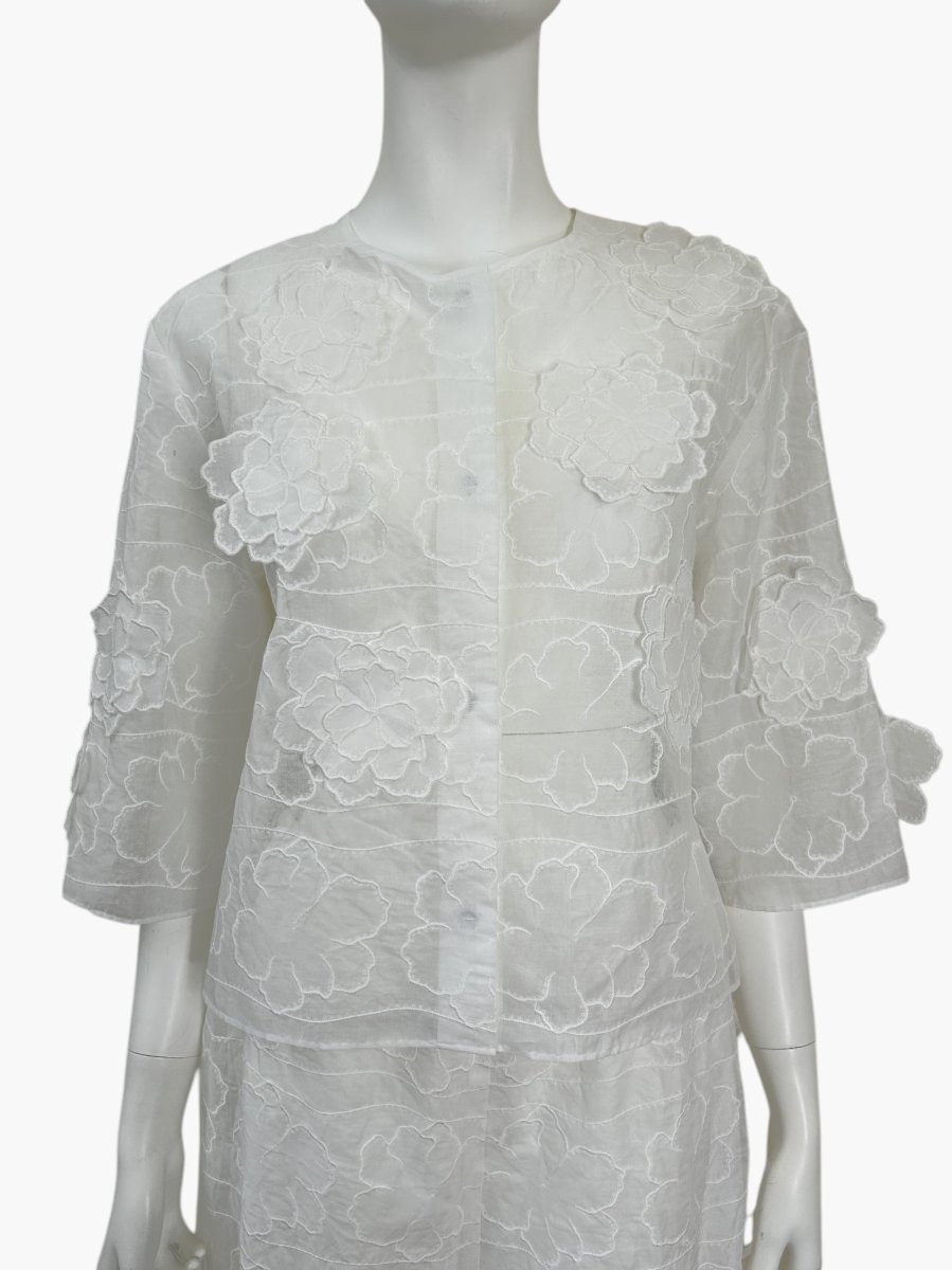 画像10: ラインアップフラワー　ブラウス  (10)