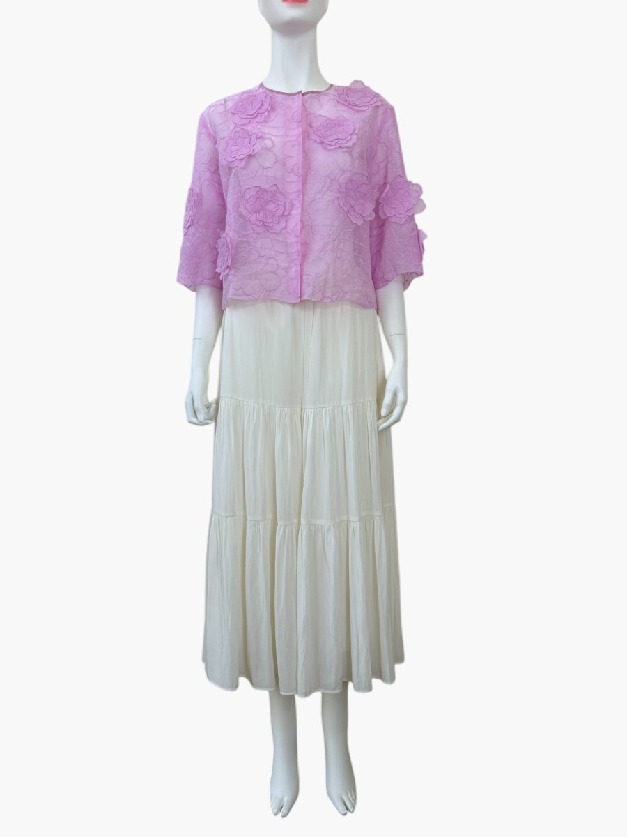 画像5: ラインアップフラワー　ブラウス  (5)