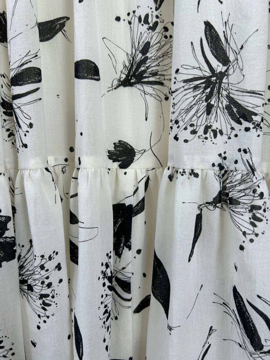 画像4: フラワーシャワープリント　ワンピース  (4)