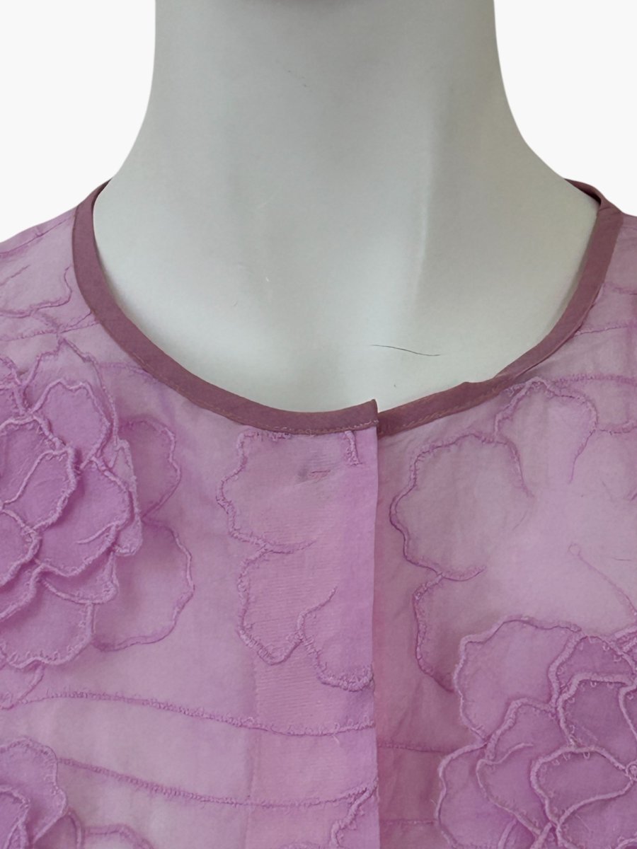 画像2: ラインアップフラワー　ブラウス  (2)