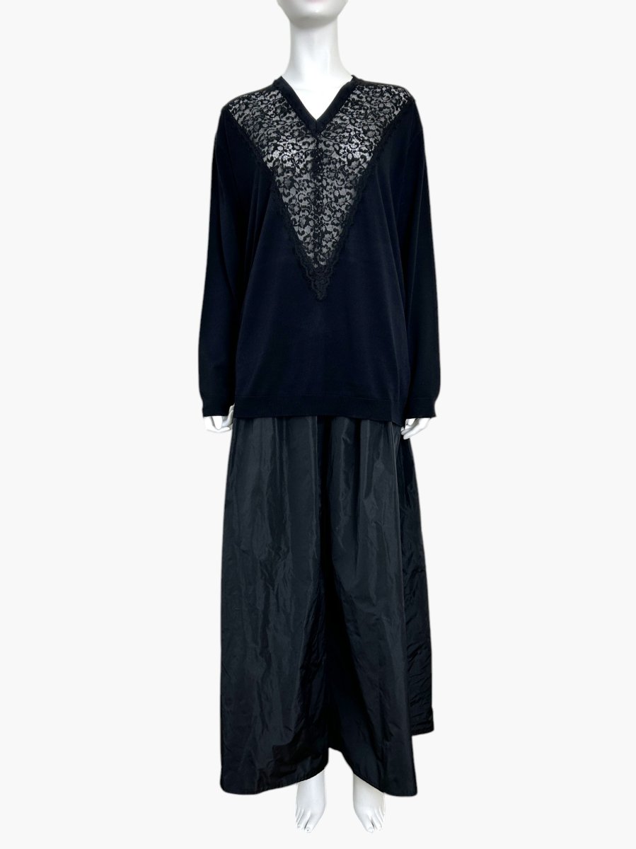 画像3: シアーレースニット　Vネック  (3)