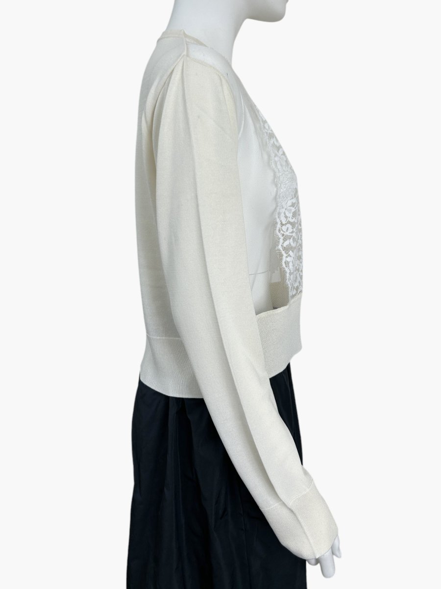 画像2: シアーレースニット　カーディガン  (2)