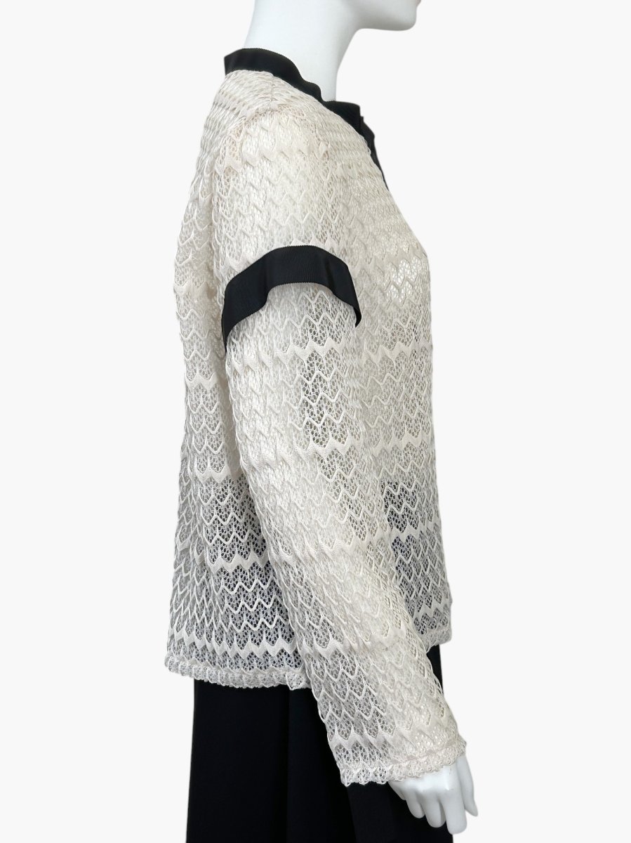 画像2: ZIGZAGレース　ブラウスジャケット  (2)