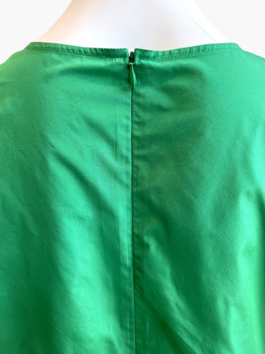 画像6: タフタ　ツイード切り替えワンピース (6)