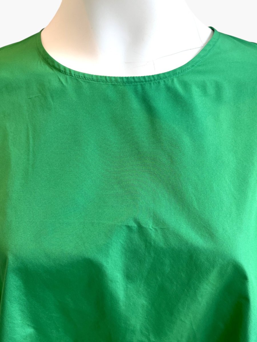 画像4: タフタ　ツイード切り替えワンピース (4)