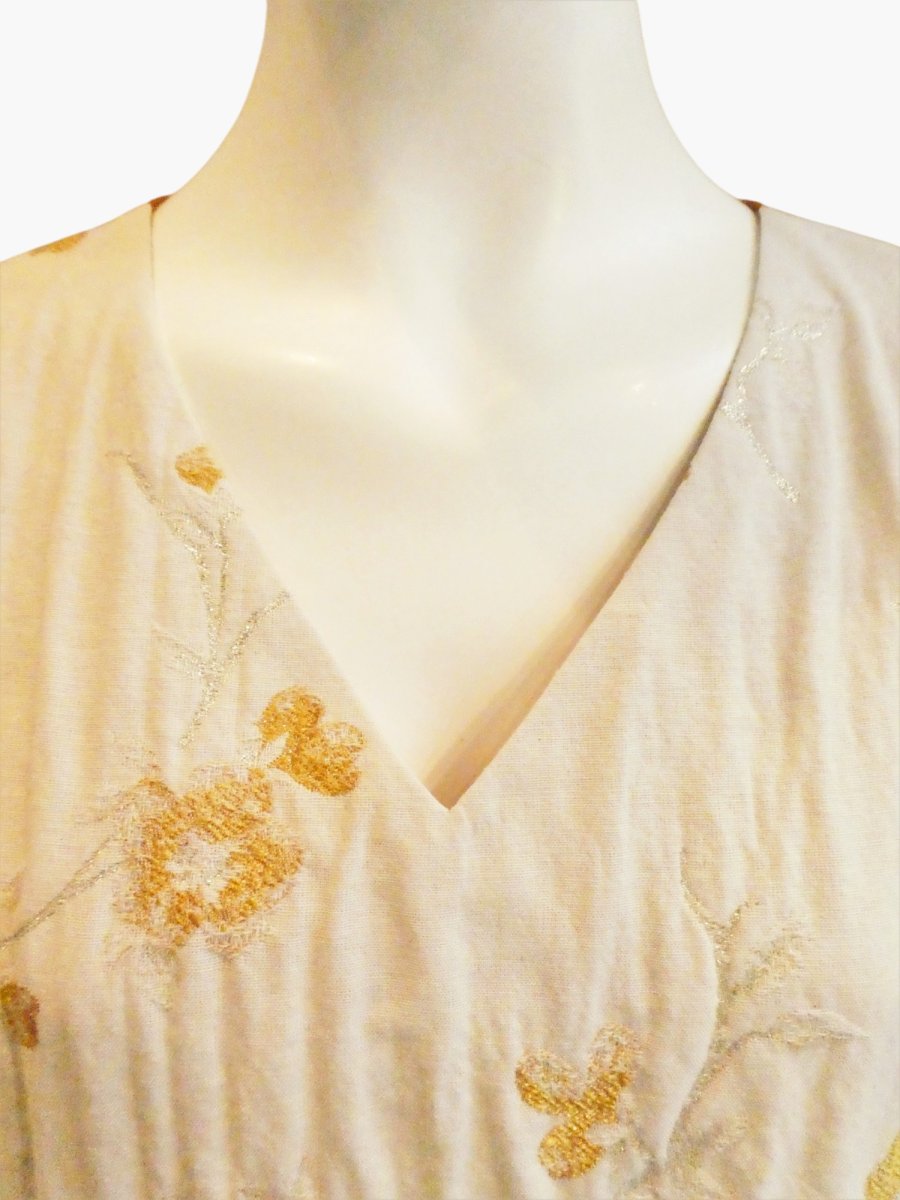 画像4: ビンテージフラワージャガード ワンピ－ス  (4)