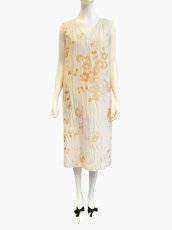 画像1: ビンテージフラワージャガード ワンピ－ス  (1)