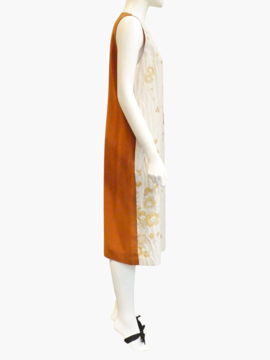 画像2: ビンテージフラワージャガード ワンピ－ス  (2)