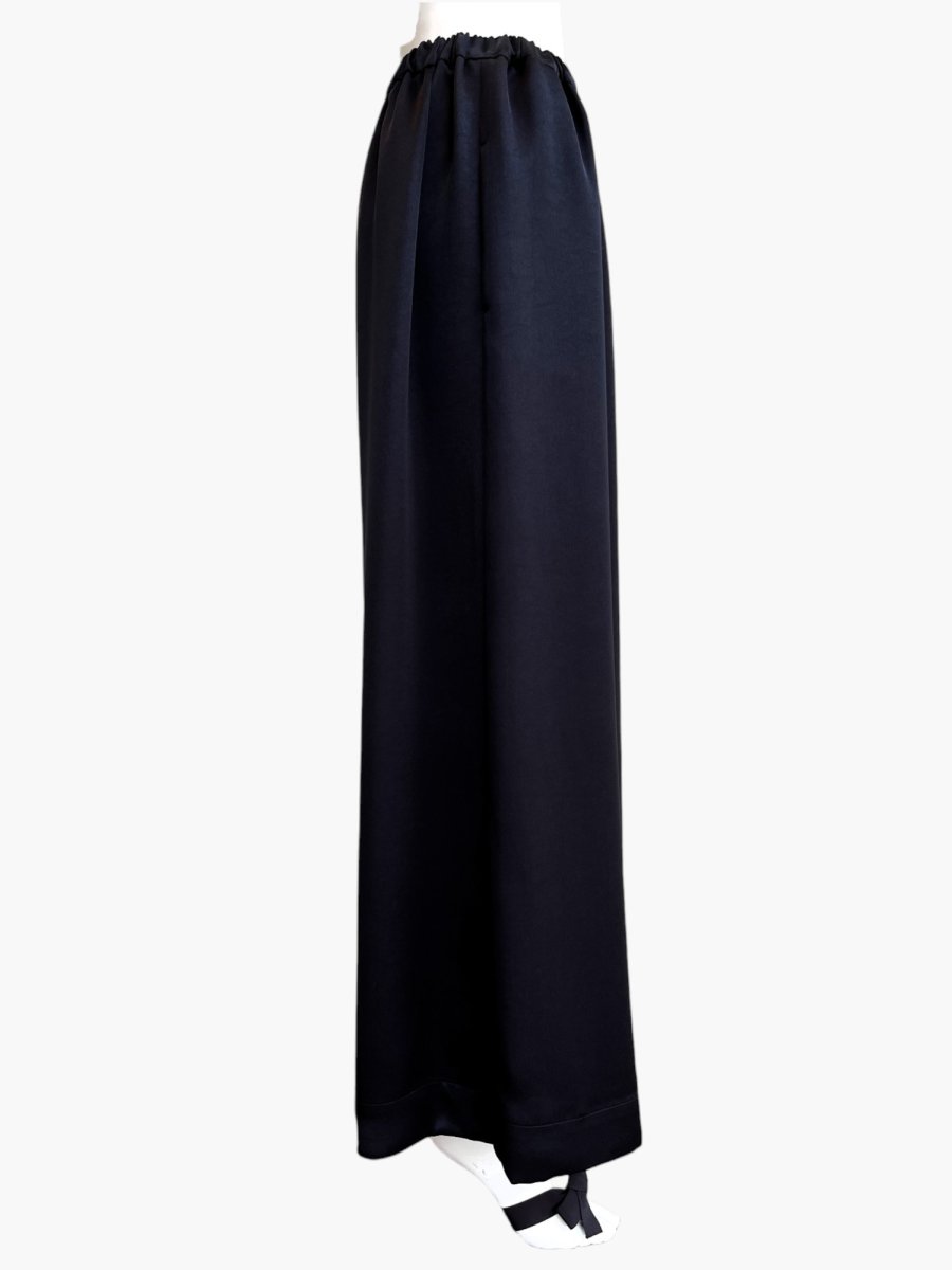 画像2: サテンライク　ワイドパンツ  (2)