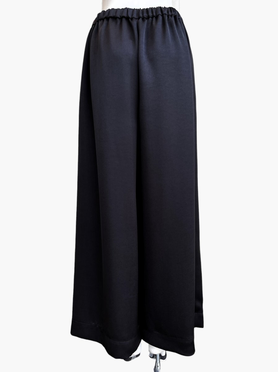 画像3: サテンライク　ワイドパンツ  (3)