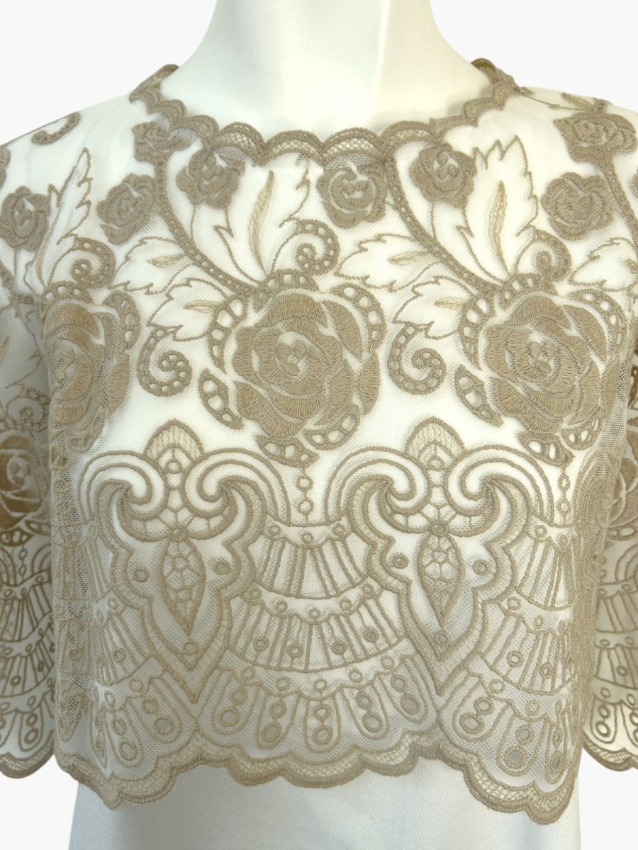 画像4: エンブロイダリーチュールレース　チュニック  (4)
