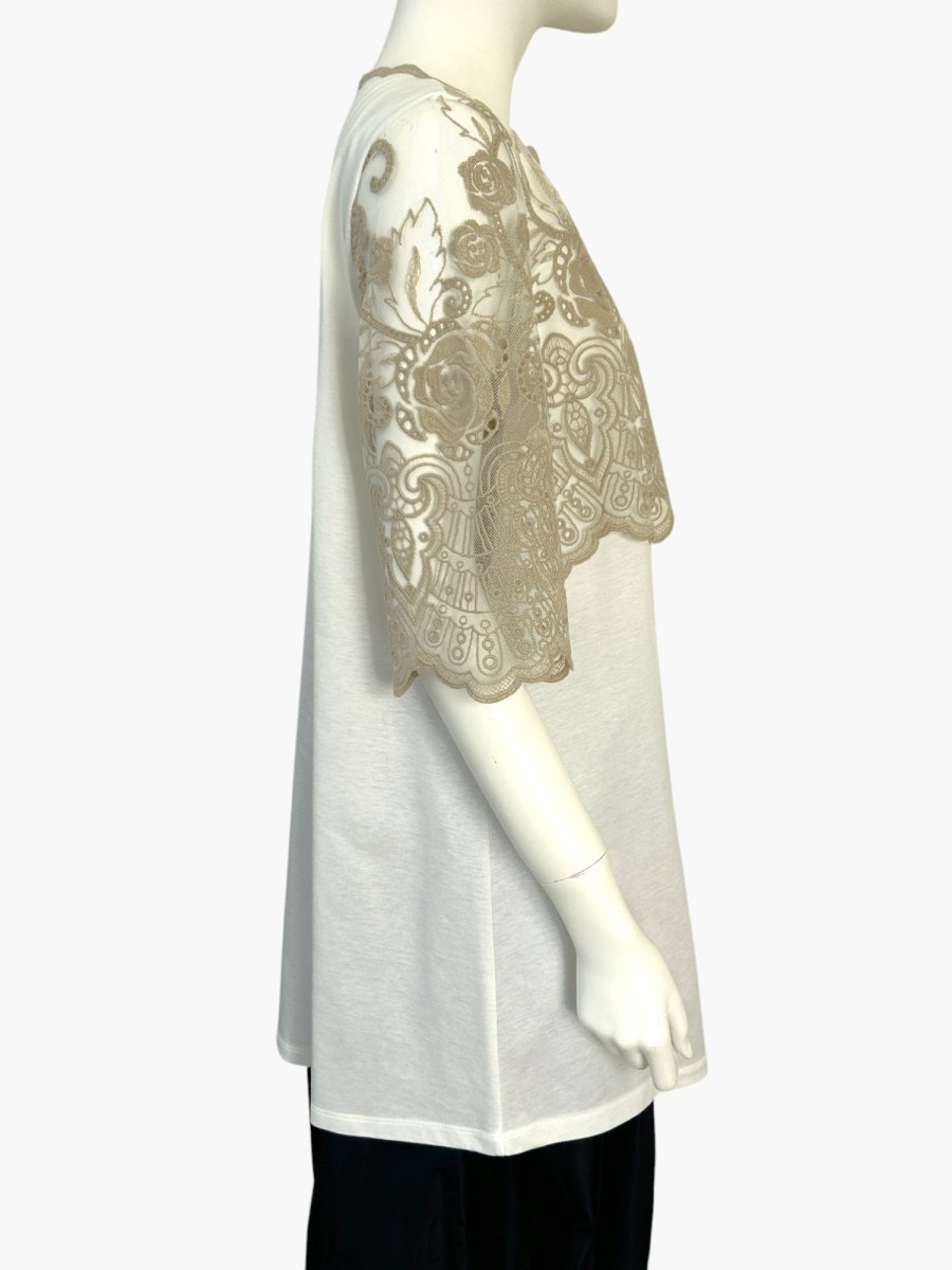 画像2: エンブロイダリーチュールレース　チュニック  (2)