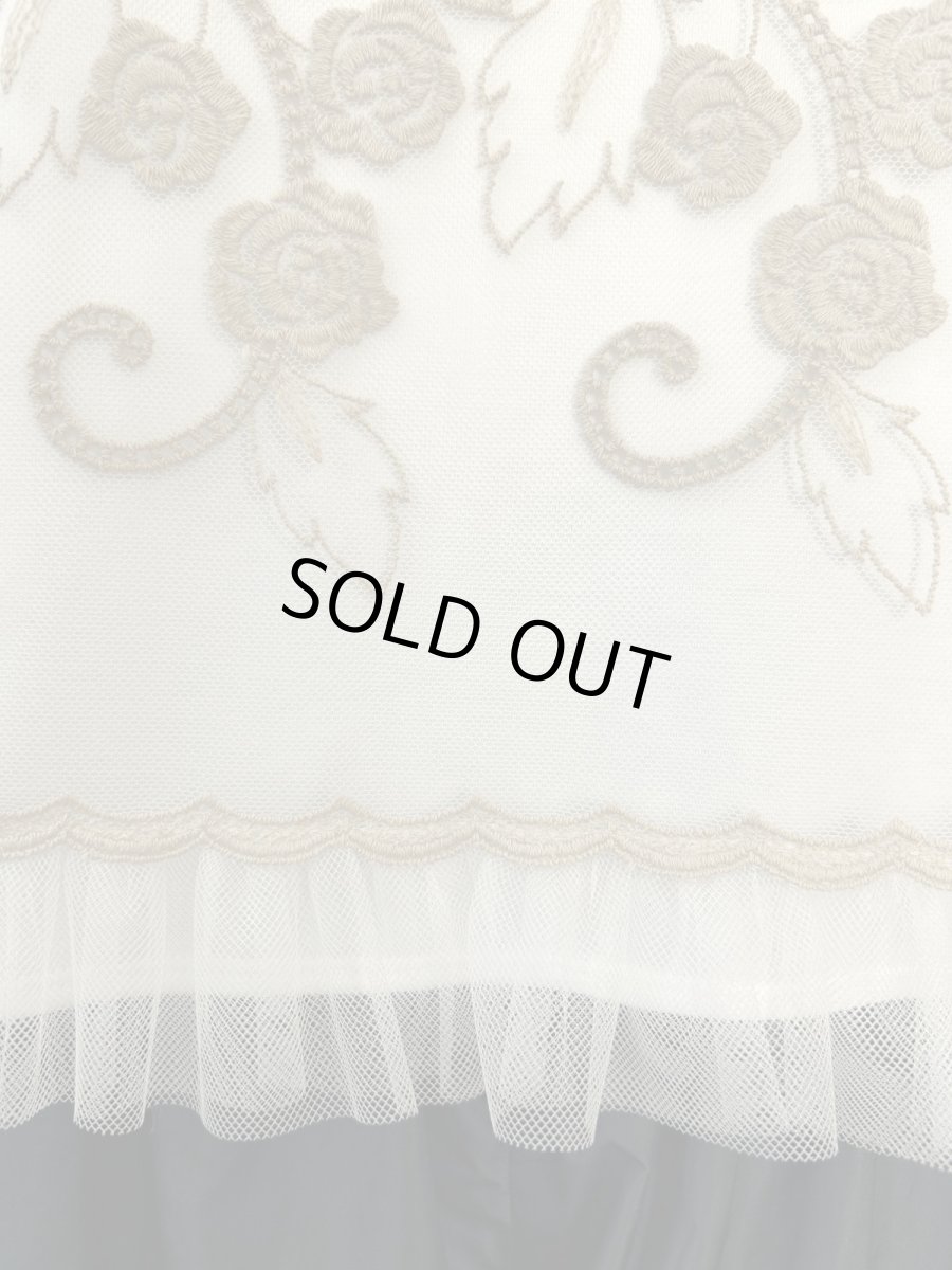 画像6: エンブロイダリーチュールレース カットソー  (6)