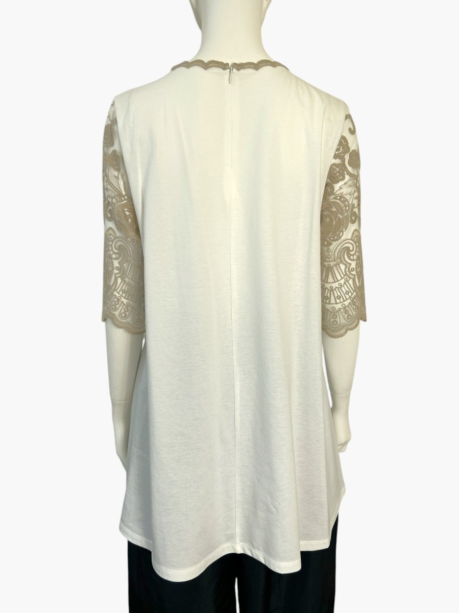 画像3: エンブロイダリーチュールレース　チュニック  (3)