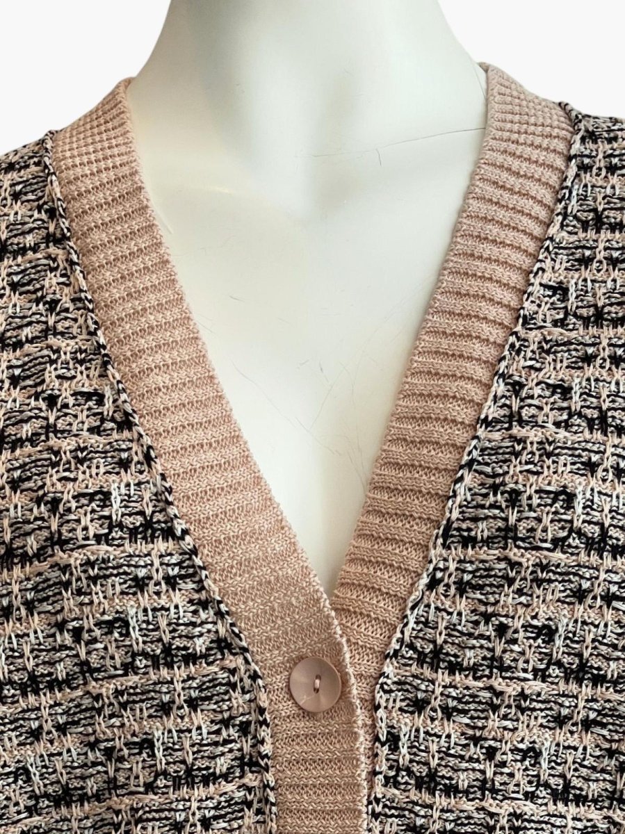 画像4: ツイードニット　カーディガン  (4)