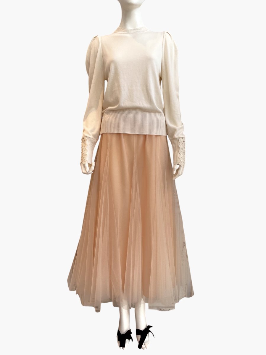 画像9: ウェーブレース　パフスリーブ  (9)