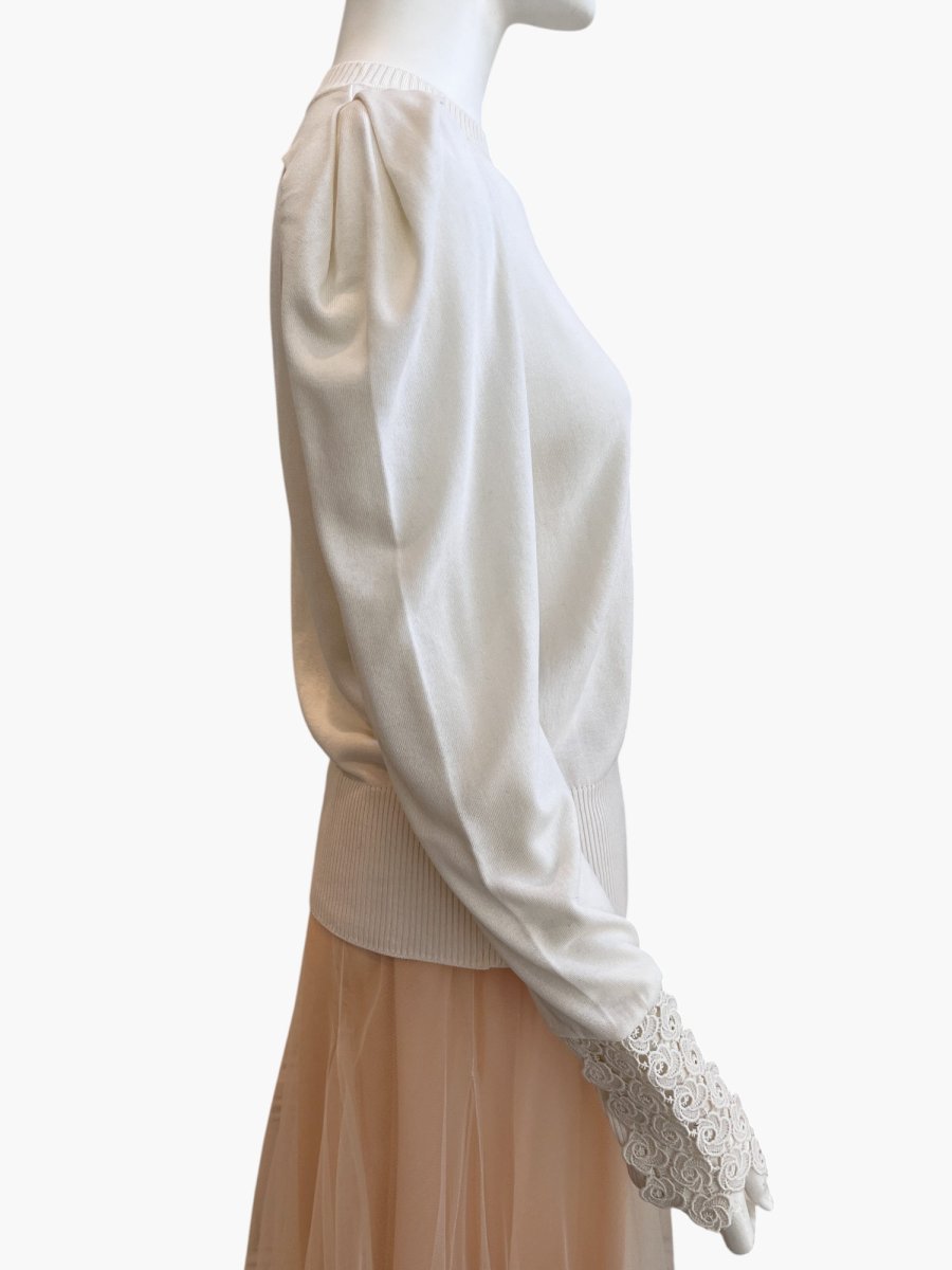 画像4: ウェーブレース　パフスリーブ  (4)