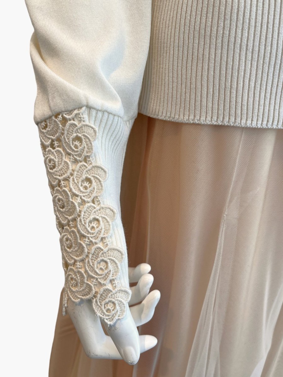 画像8: ウェーブレース　パフスリーブ  (8)