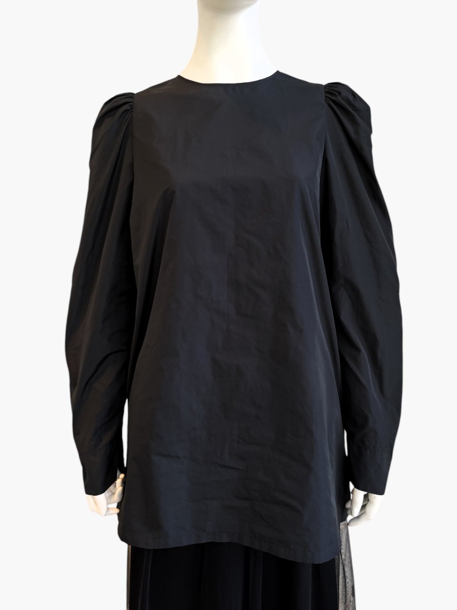 画像4: タフタ パフスリーブブラウス  (4)