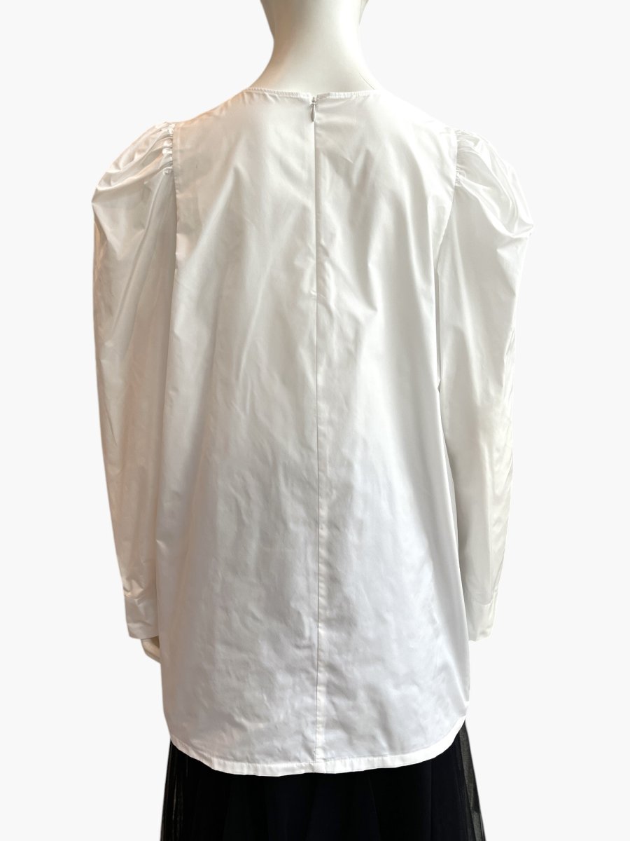 画像3: タフタ パフスリーブブラウス  (3)