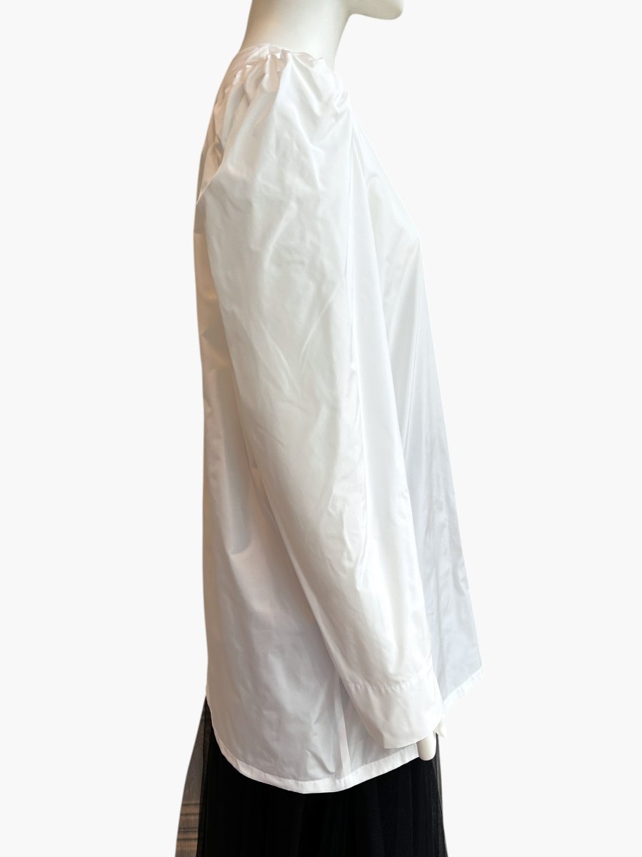 画像2: タフタ パフスリーブブラウス  (2)