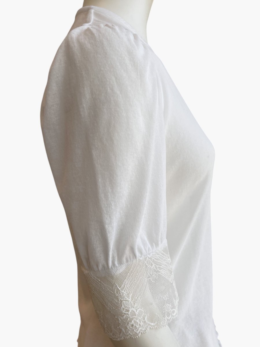 画像12: クリアーカットソー　ギャザースリーブ  (12)