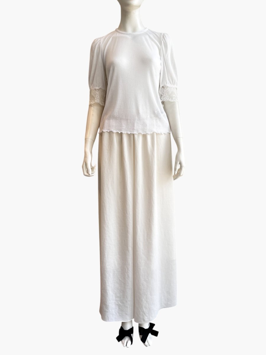 画像13: クリアーカットソー　ギャザースリーブ  (13)