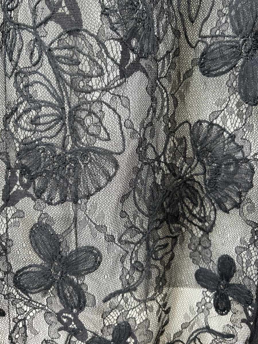 画像9: クレールフラワーレース ショール  (9)