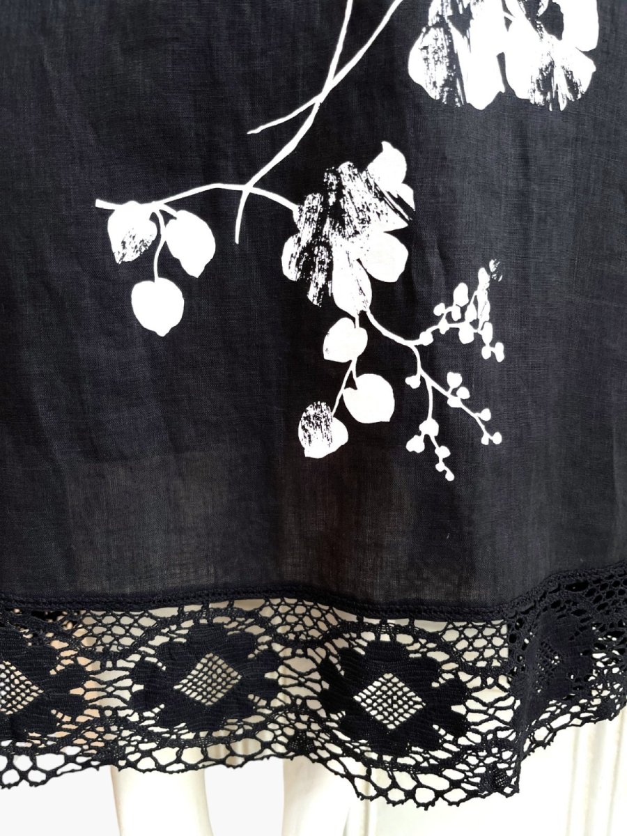 画像10: ペイントリネン　スカート  (10)