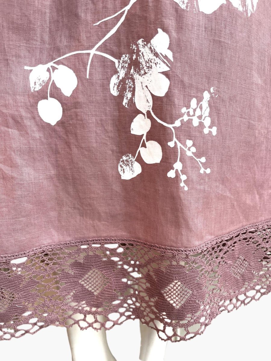 画像2: ペイントリネン　スカート  (2)