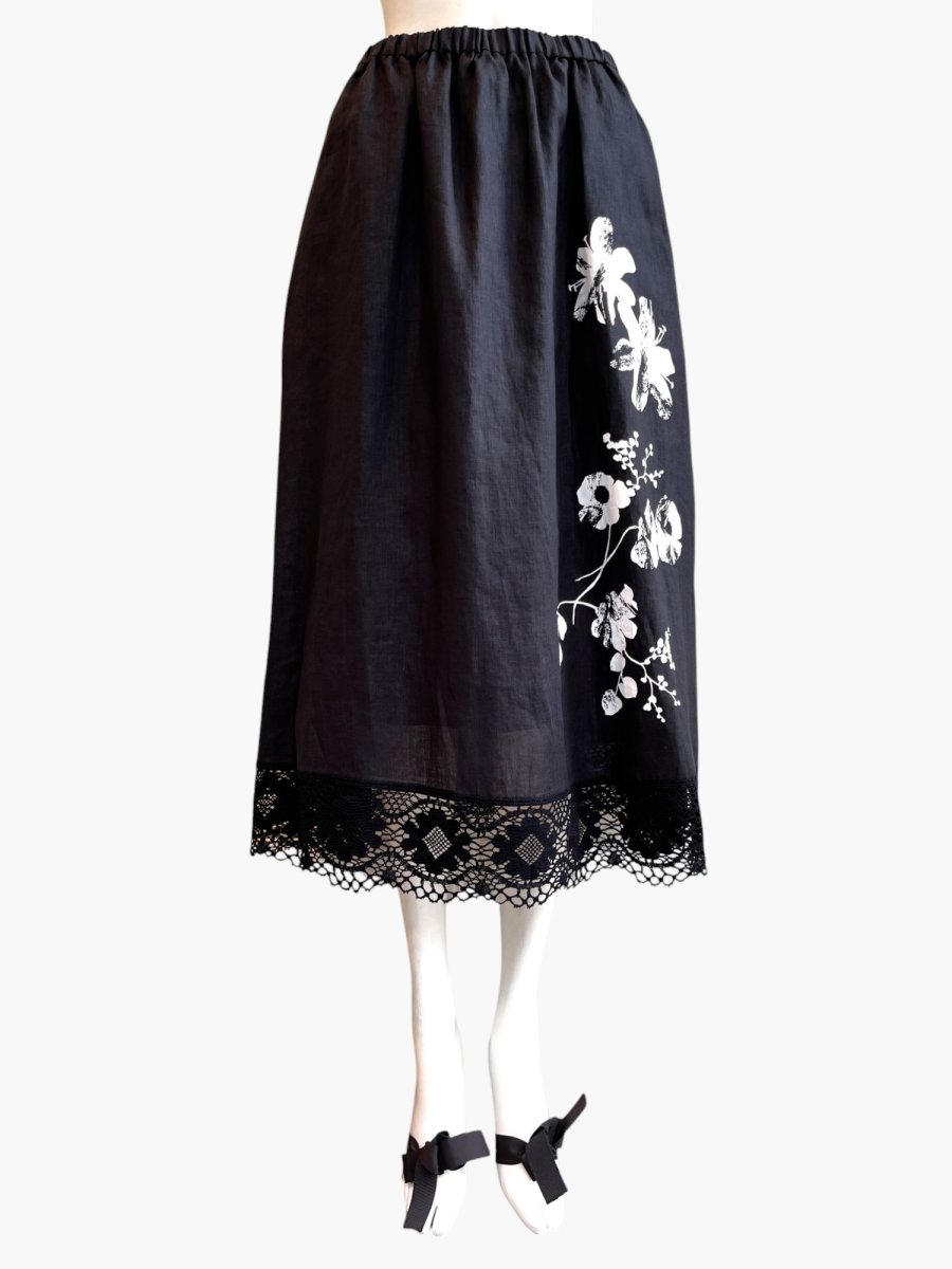 画像7: ペイントリネン　スカート  (7)