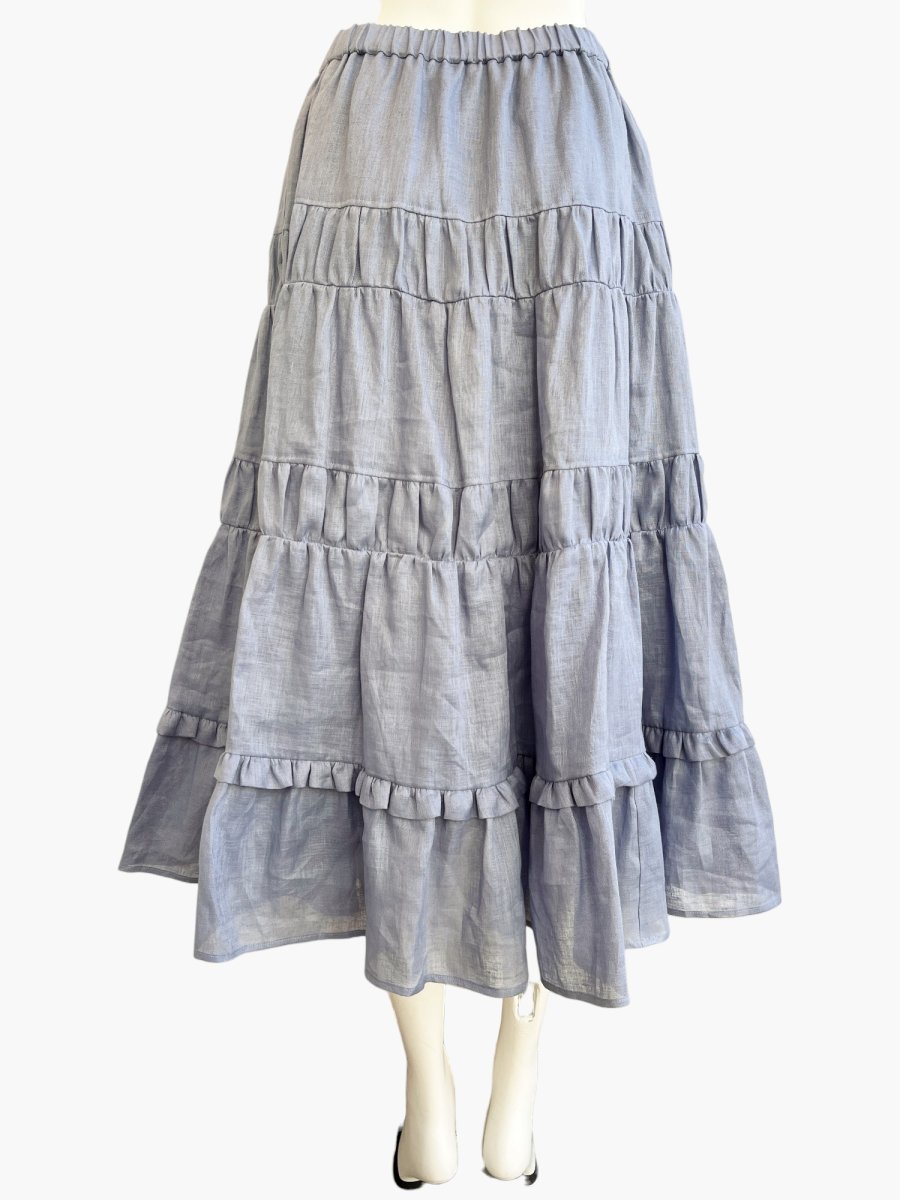画像3: ソフトリネン　スカート  (3)