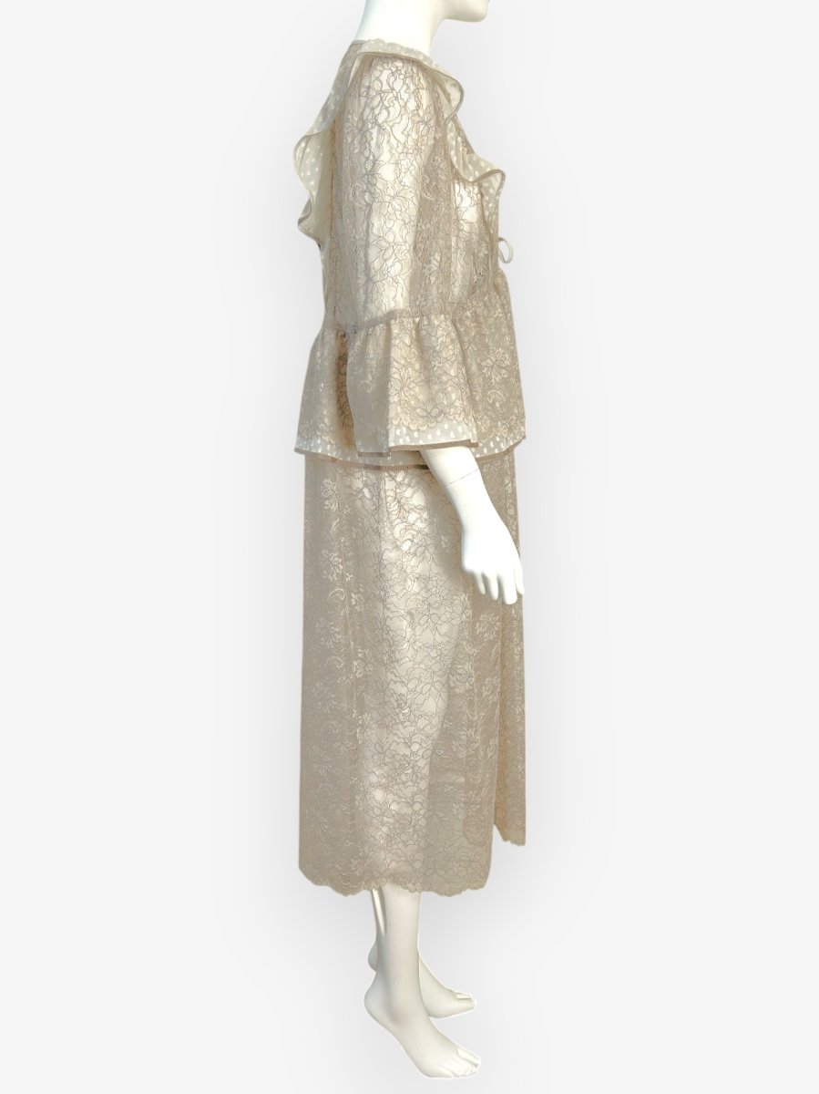 画像2: ボタニカルレース　ロングブラウス  (2)