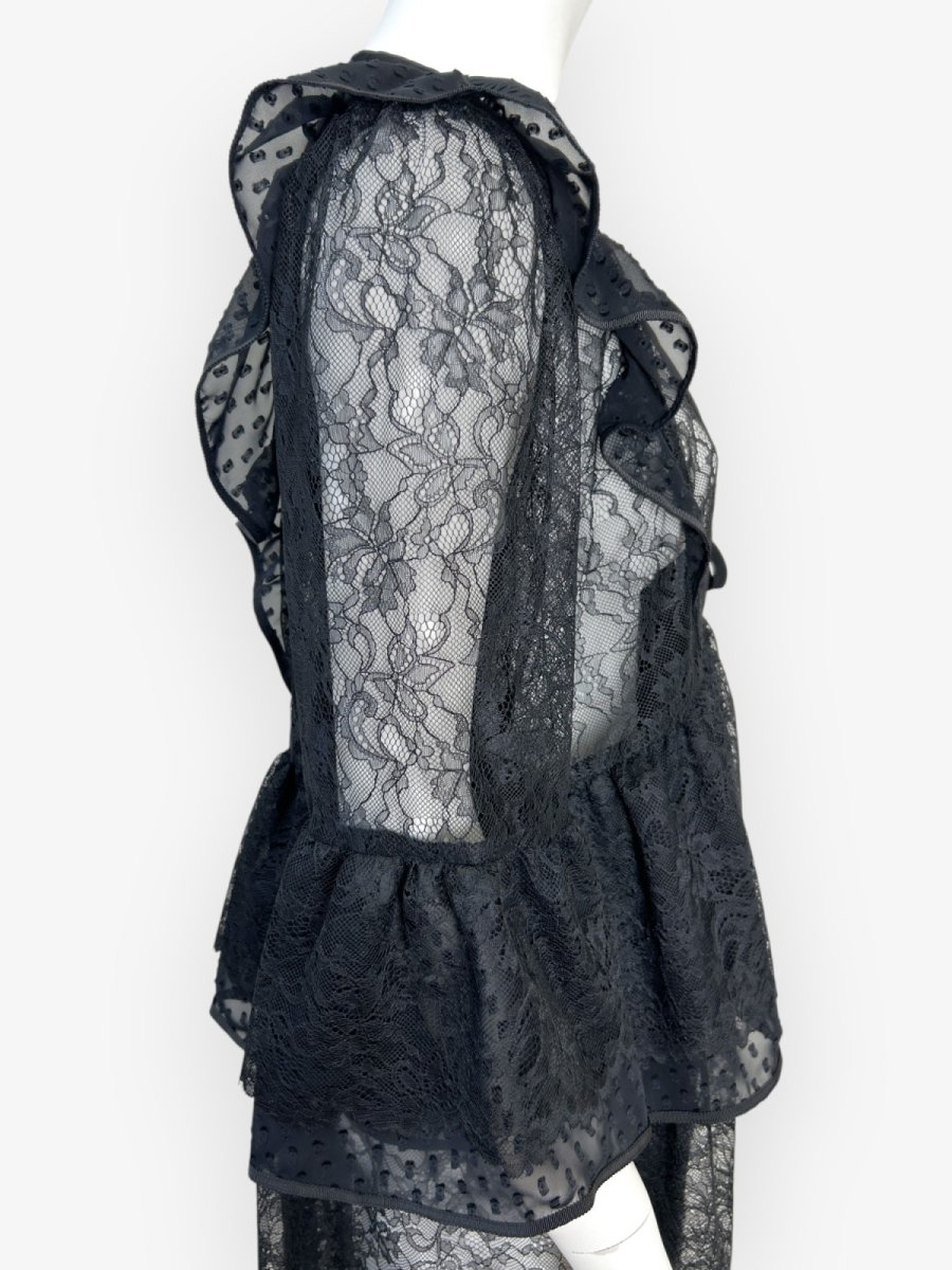画像10: ボタニカルレース　ロングブラウス  (10)