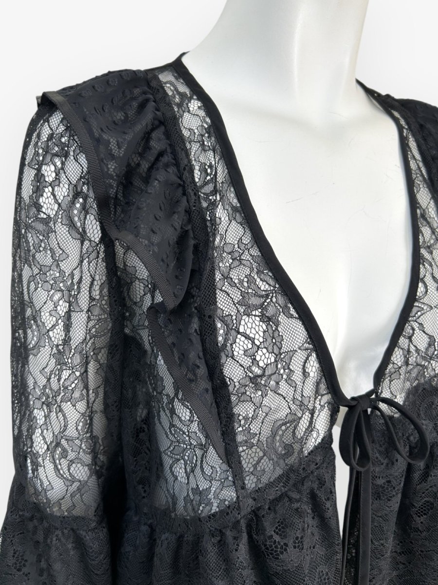 画像11: ボタニカルレース　ロングブラウス  (11)