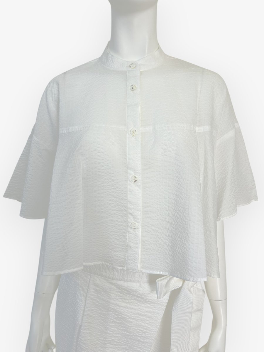 画像10: エアータンブラーリップル　ブラウス  (10)