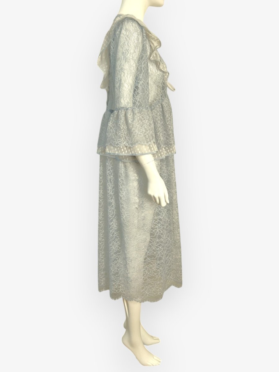 画像15: ボタニカルレース　ロングブラウス  (15)