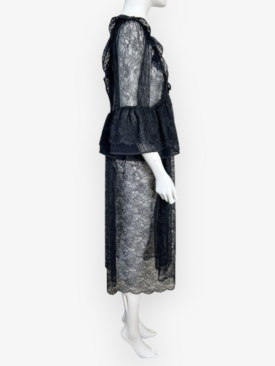 画像7: ボタニカルレース　ロングブラウス  (7)