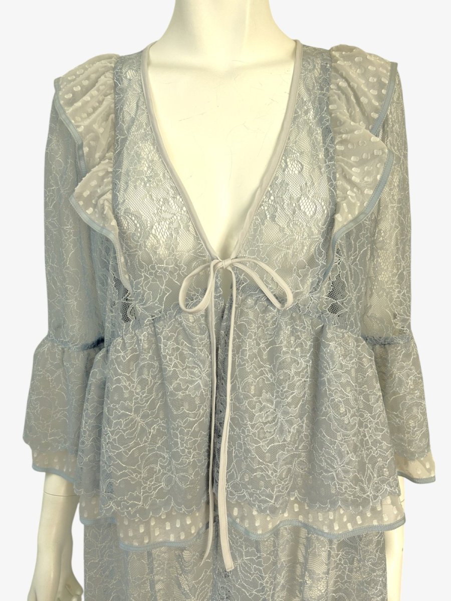 画像17: ボタニカルレース　ロングブラウス  (17)