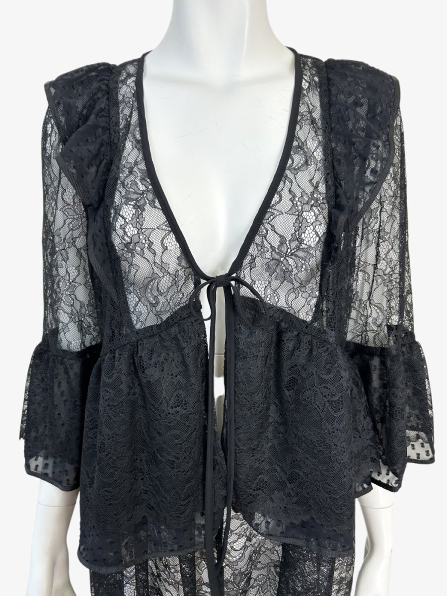 画像9: ボタニカルレース　ロングブラウス  (9)