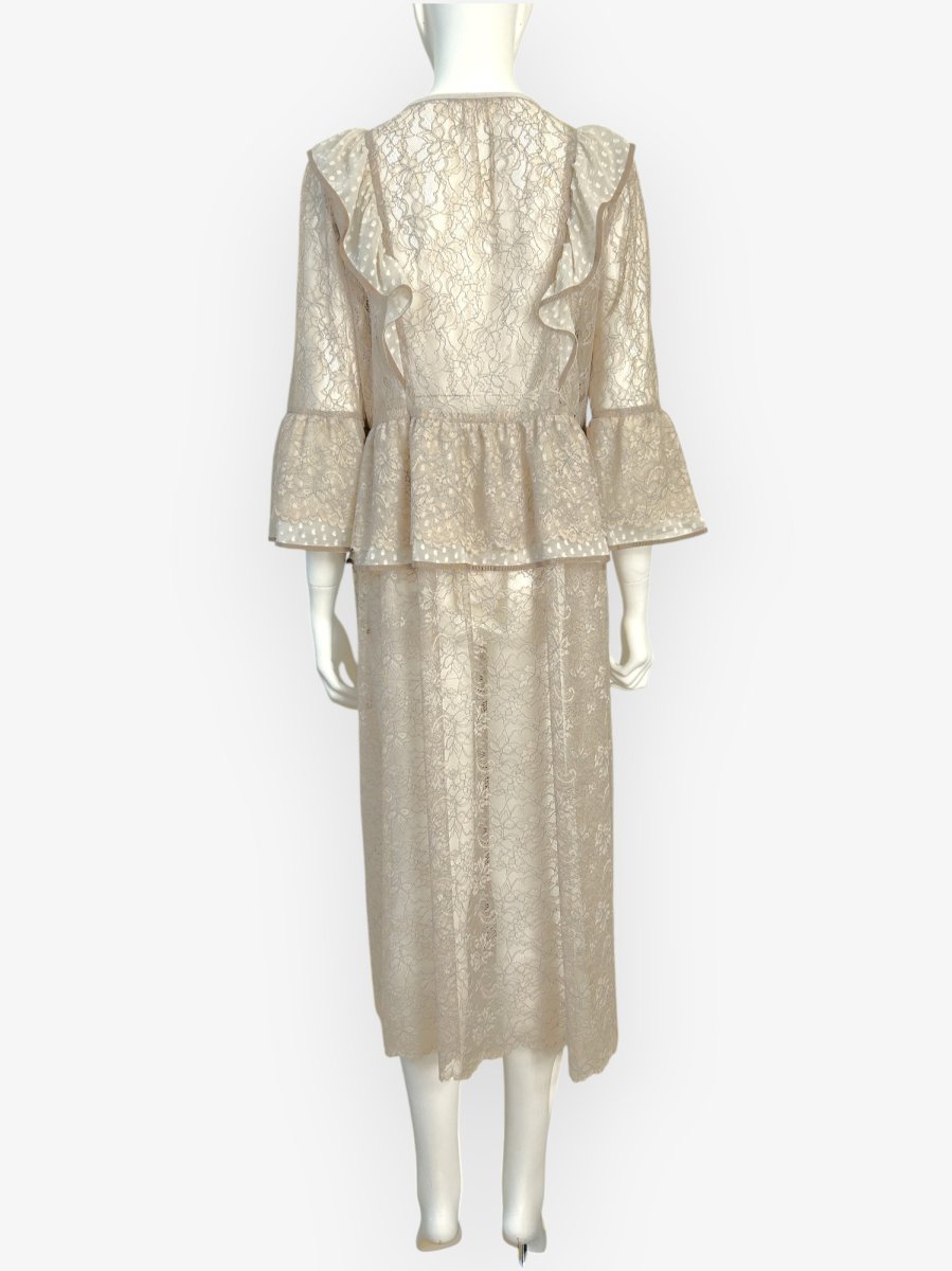 画像3: ボタニカルレース　ロングブラウス  (3)