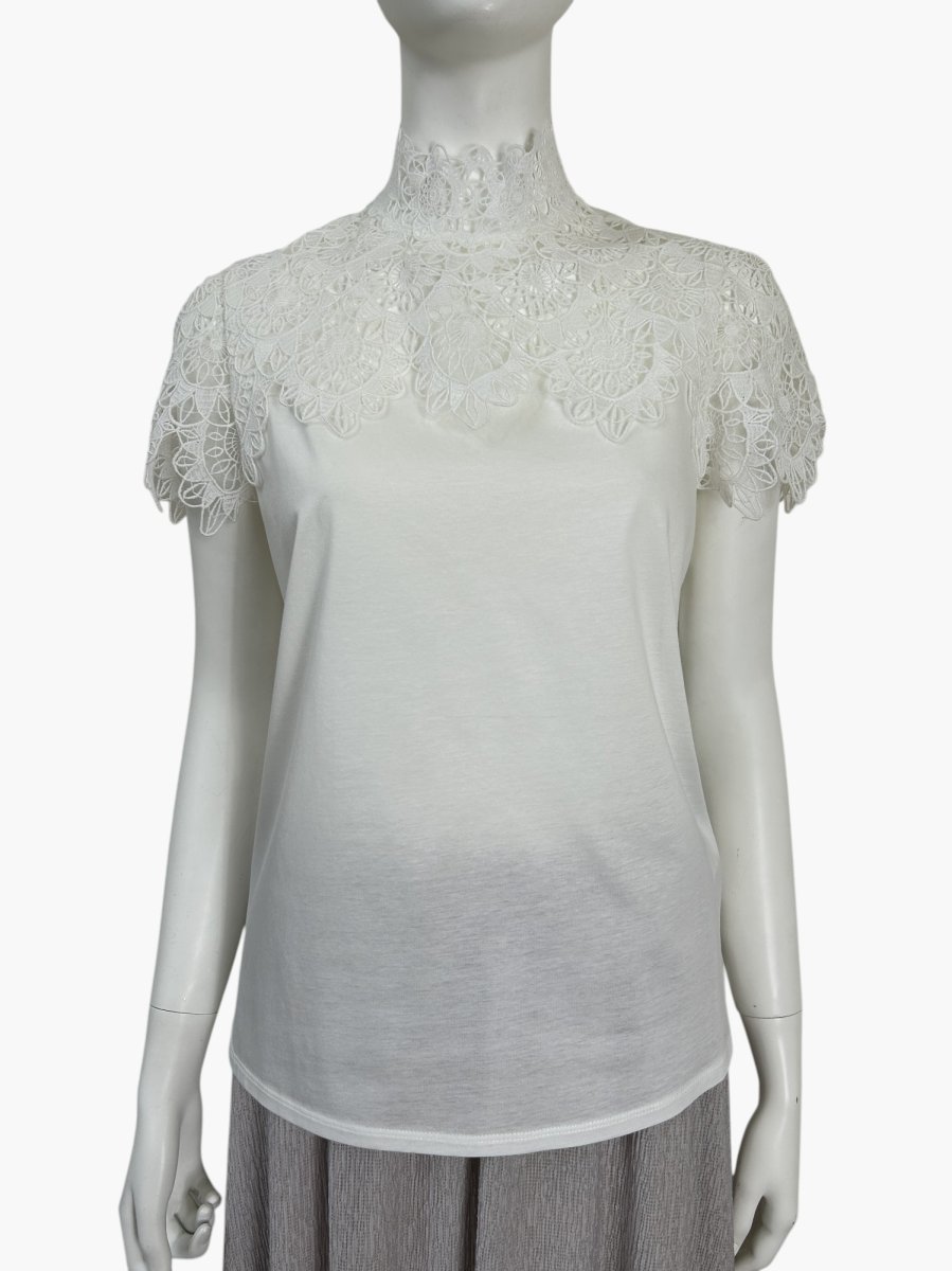 画像1: ケミカルレースT 　カットソー  (1)