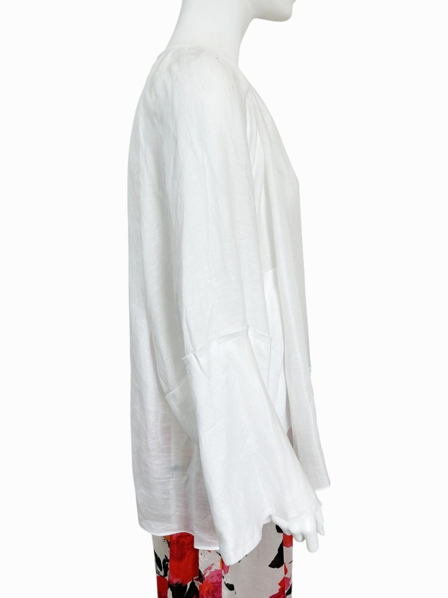 画像12: ハンカチリネン　ブラウス  (12)