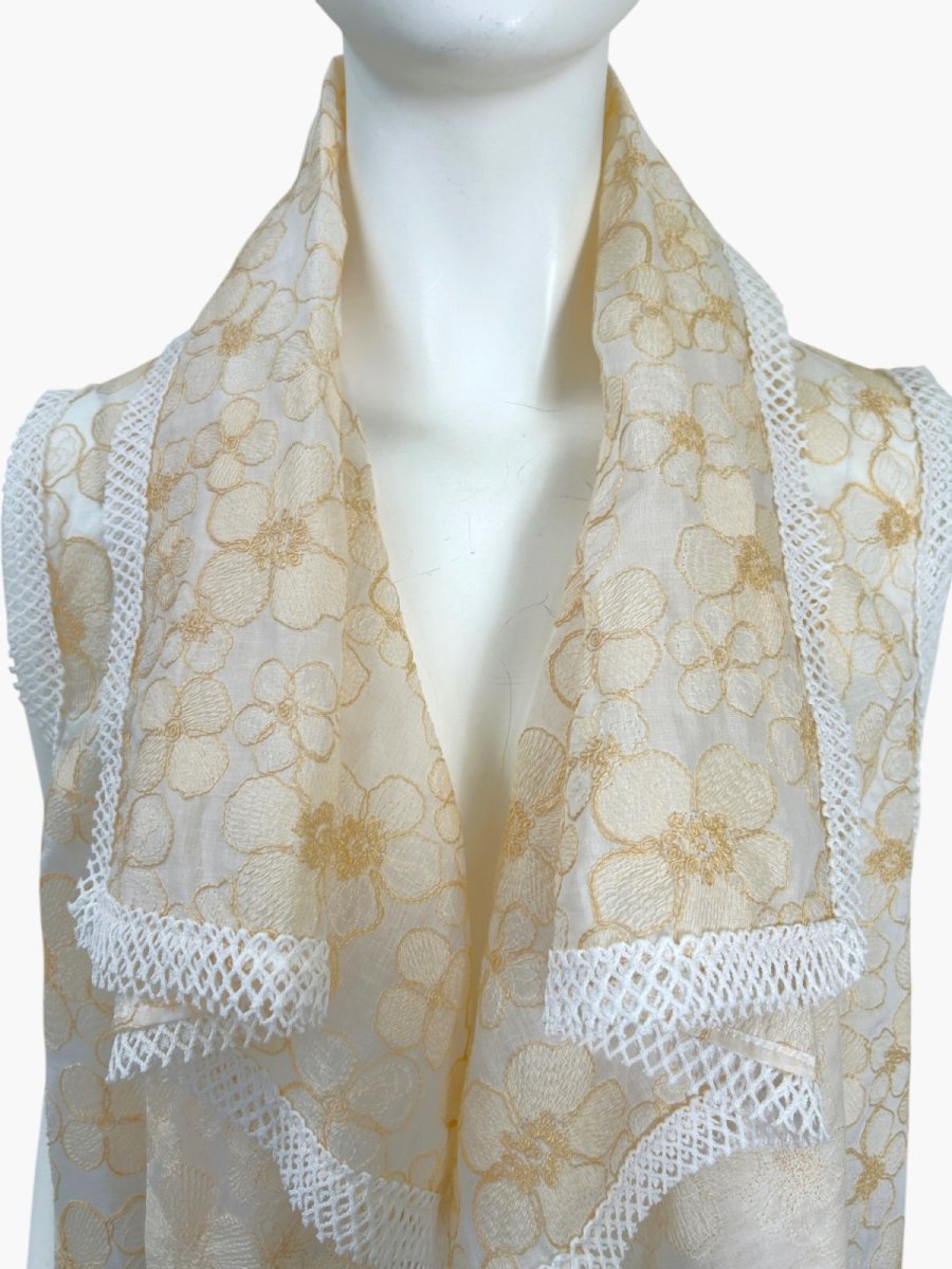 画像4: スワリーフラワーエンブ　ベスト  (4)